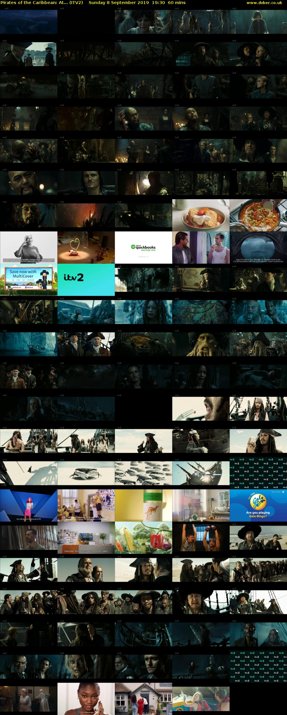 Pirates of the Caribbean: At... (ITV2) Sunday 8 September 2019 19:30 - 20:30