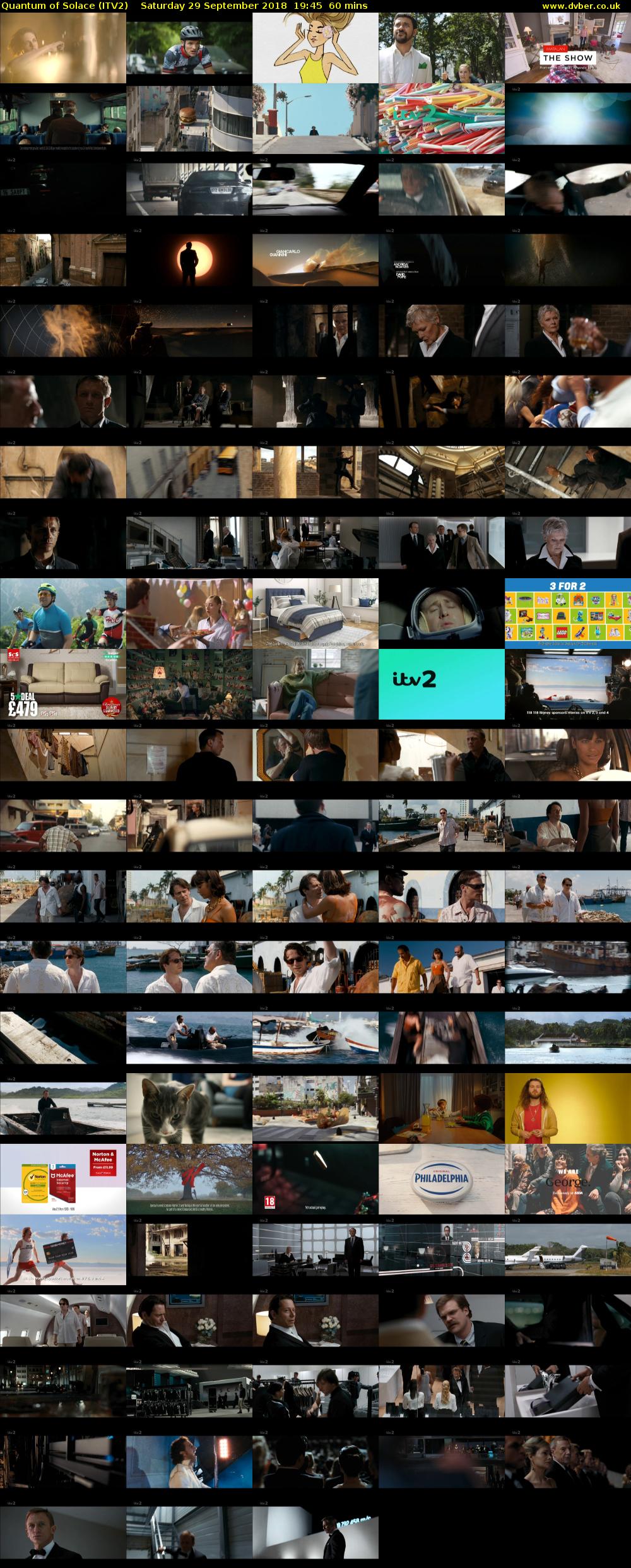 Quantum of Solace (ITV2) Saturday 29 September 2018 19:45 - 20:45