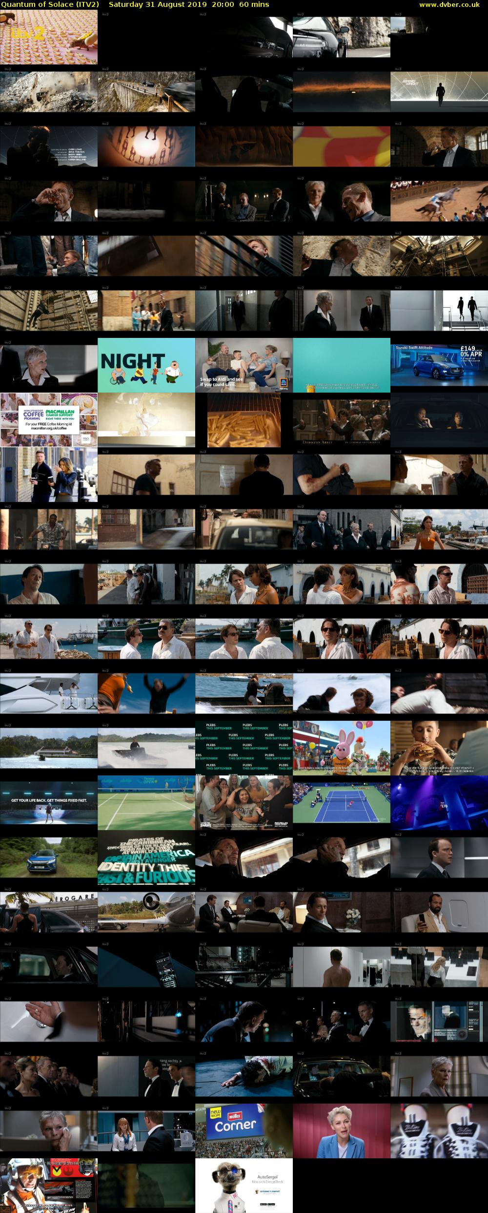 Quantum of Solace (ITV2) Saturday 31 August 2019 20:00 - 21:00