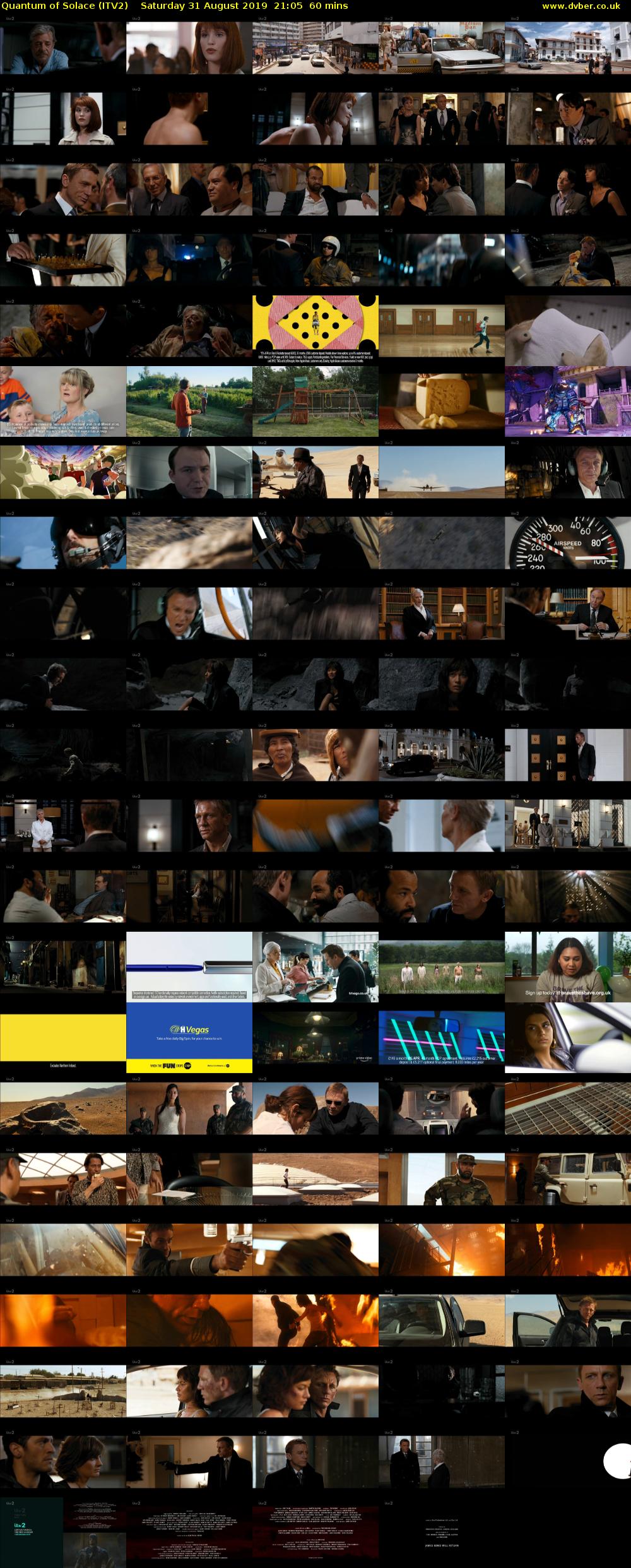 Quantum of Solace (ITV2) Saturday 31 August 2019 21:05 - 22:05