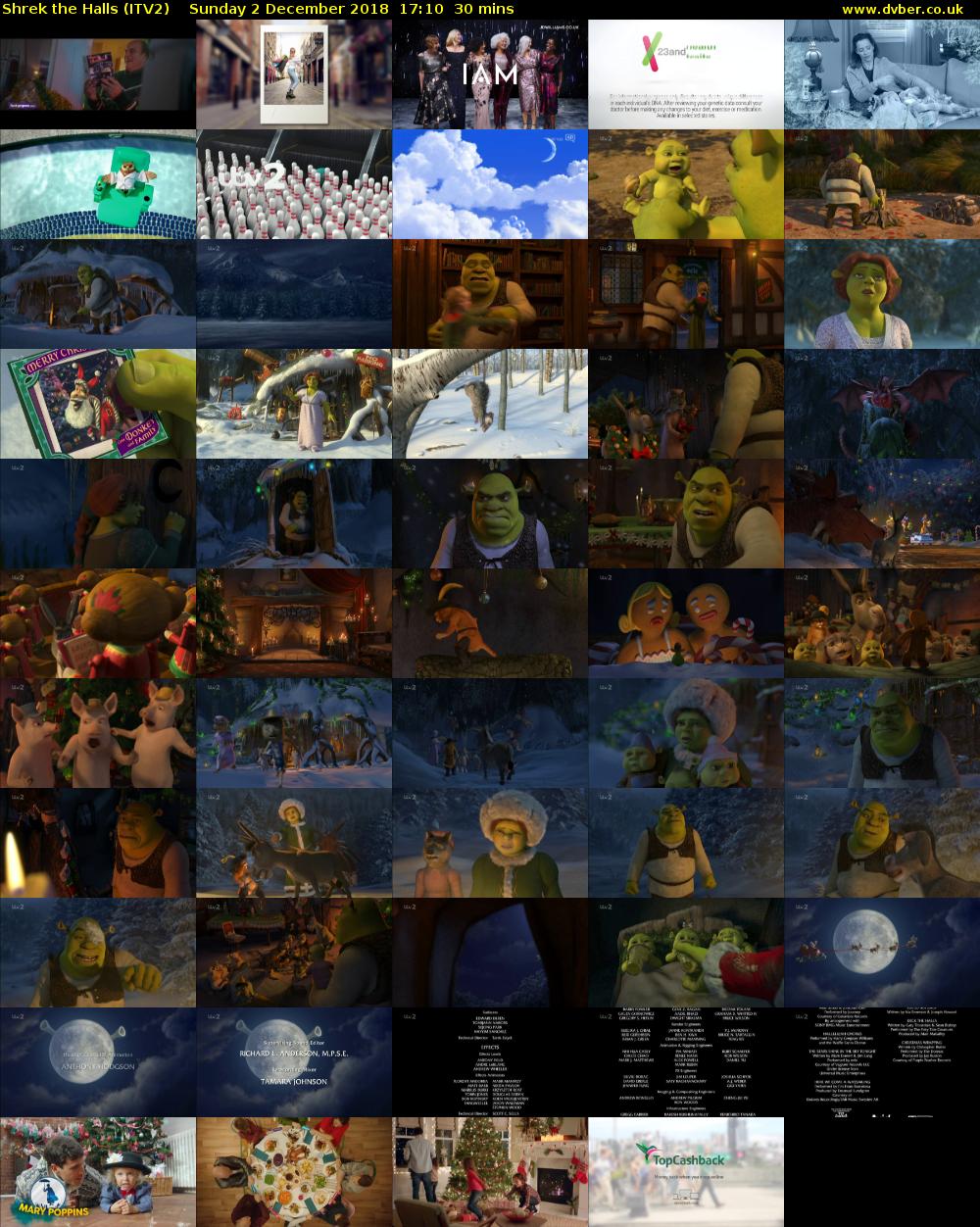 Shrek the Halls (ITV2) Sunday 2 December 2018 17:10 - 17:40
