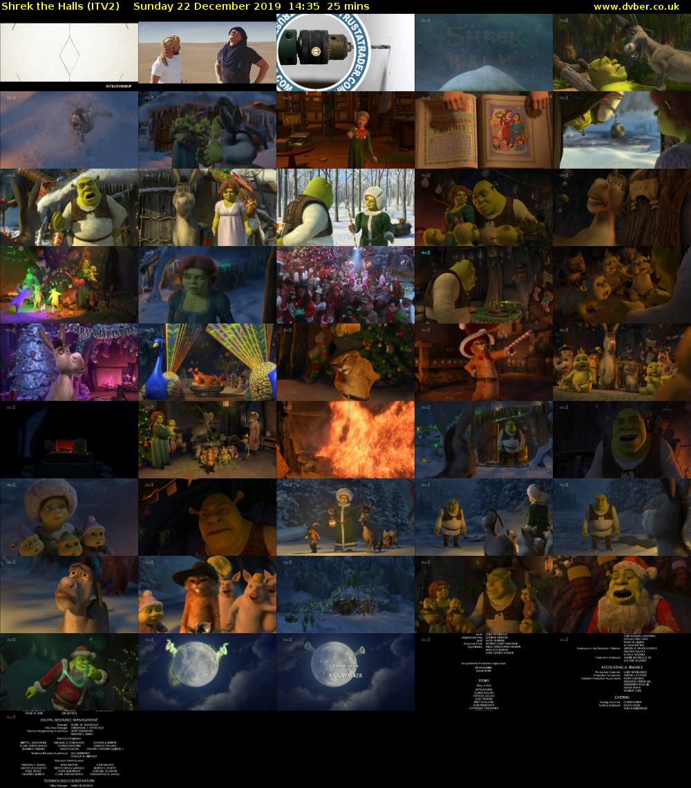 Shrek the Halls (ITV2) Sunday 22 December 2019 14:35 - 15:00