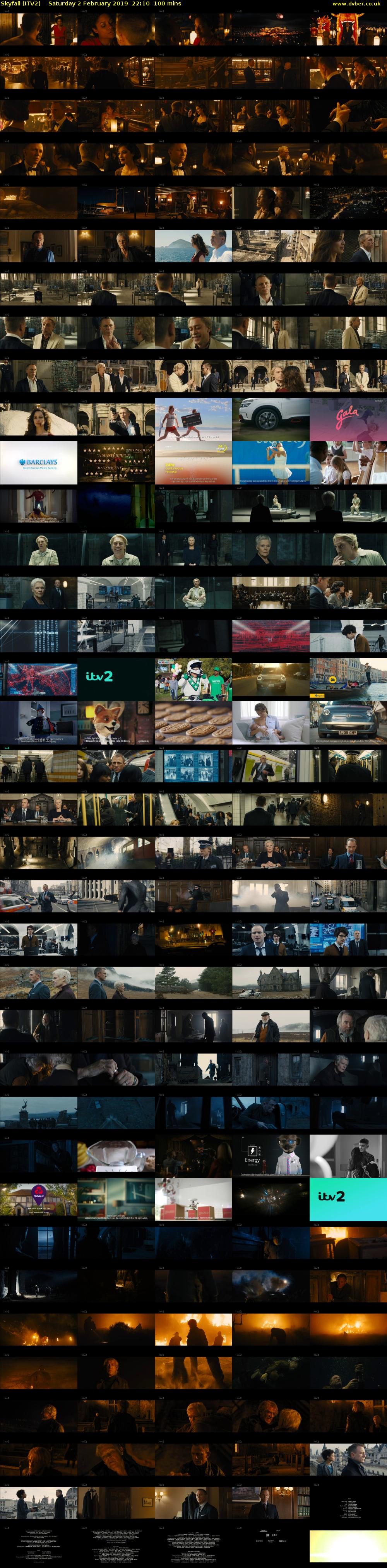 Skyfall (ITV2) Saturday 2 February 2019 22:10 - 23:50