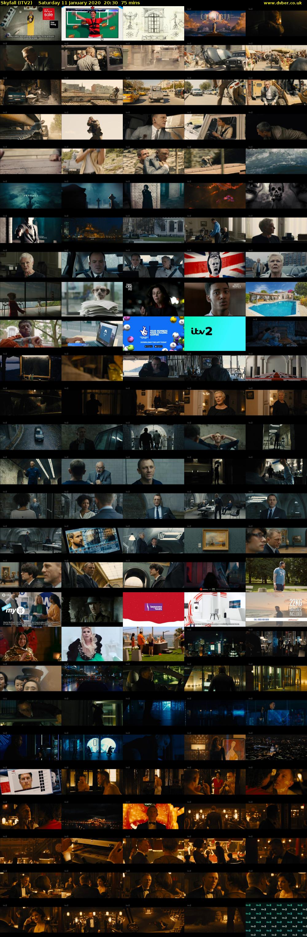 Skyfall (ITV2) Saturday 11 January 2020 20:30 - 21:45