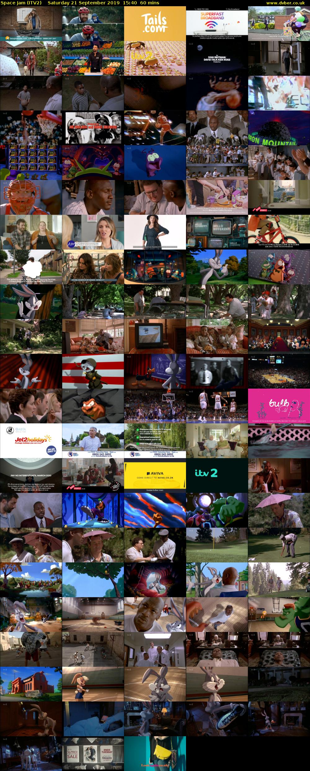 Space Jam (ITV2) Saturday 21 September 2019 15:40 - 16:40