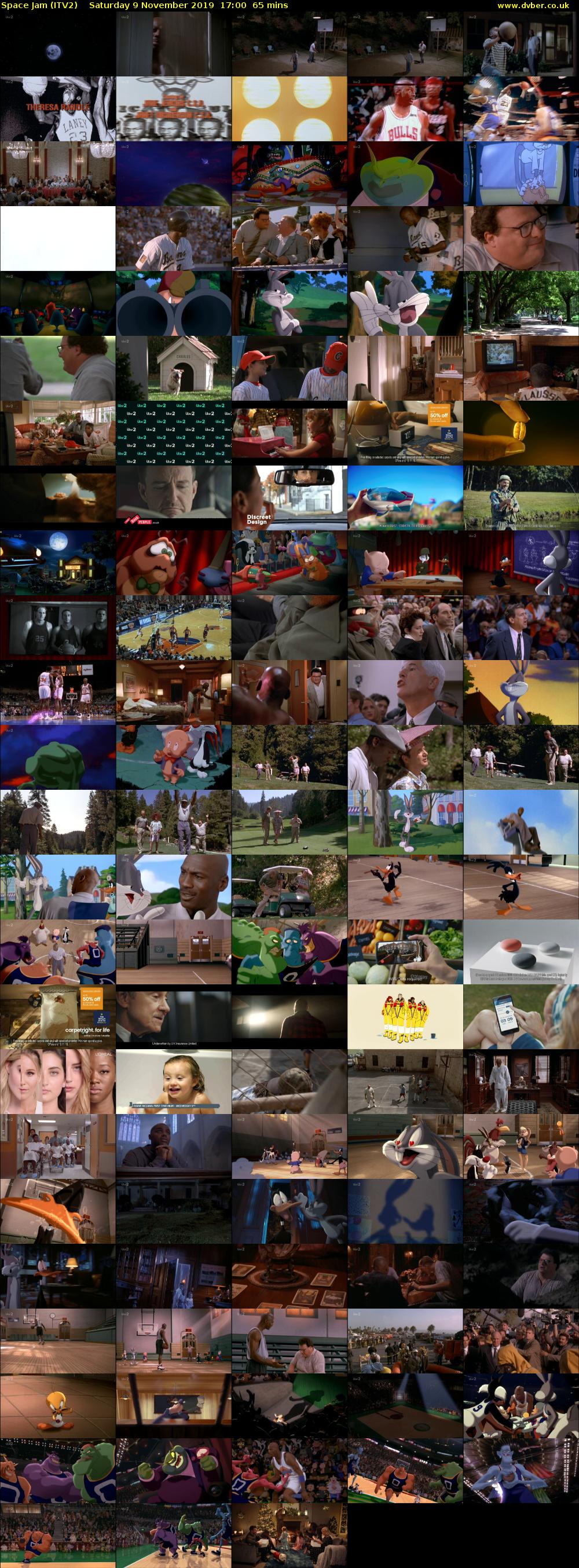 Space Jam (ITV2) Saturday 9 November 2019 17:00 - 18:05