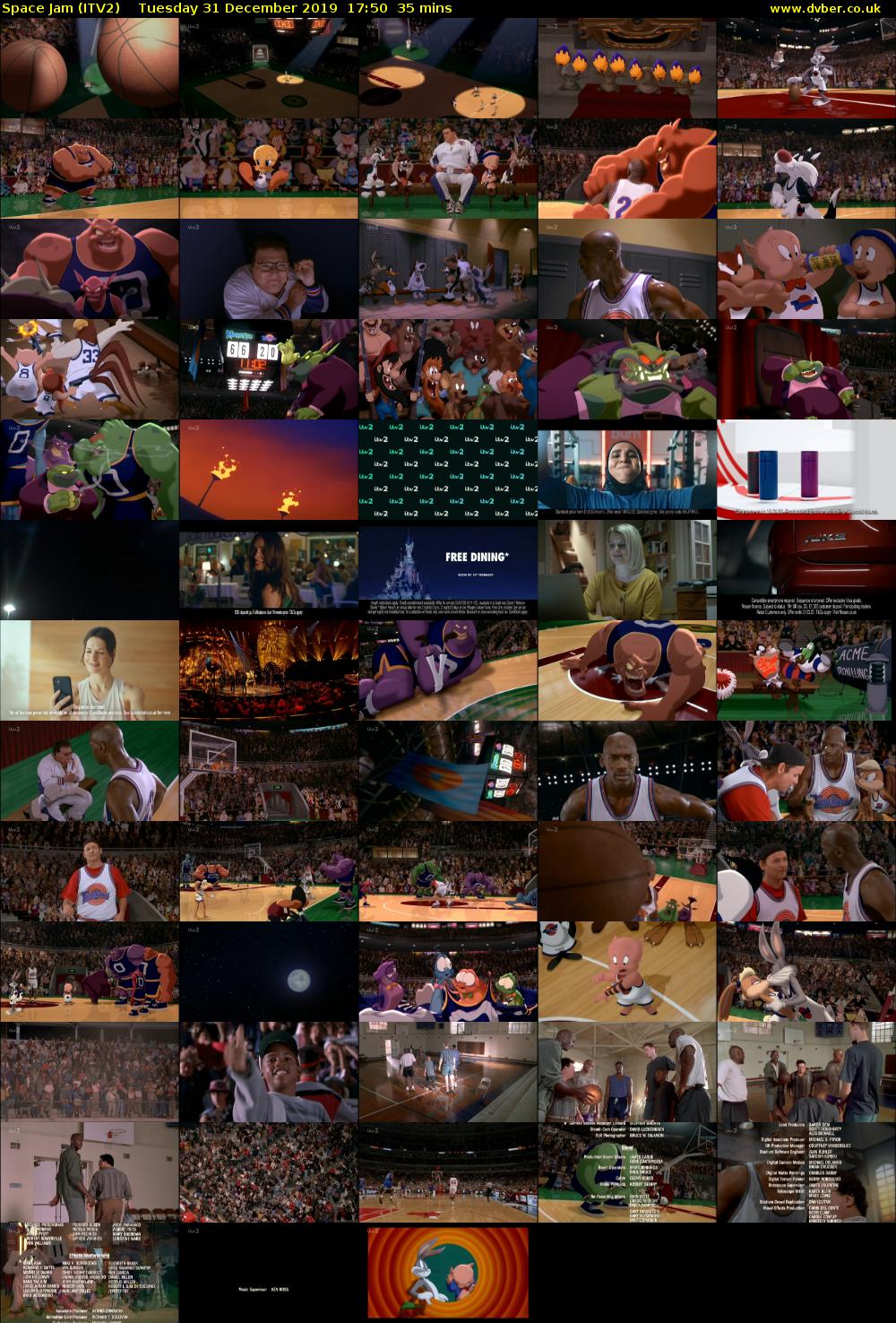 Space Jam (ITV2) Tuesday 31 December 2019 17:50 - 18:25