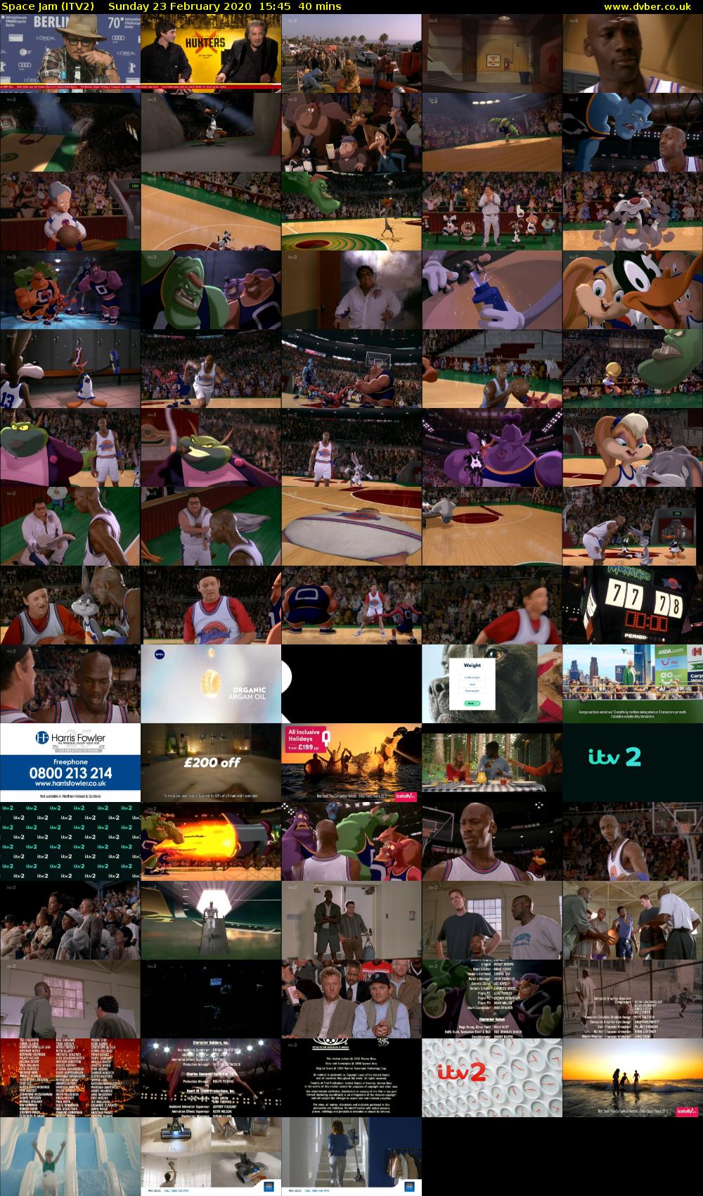 Space Jam (ITV2) Sunday 23 February 2020 15:45 - 16:25