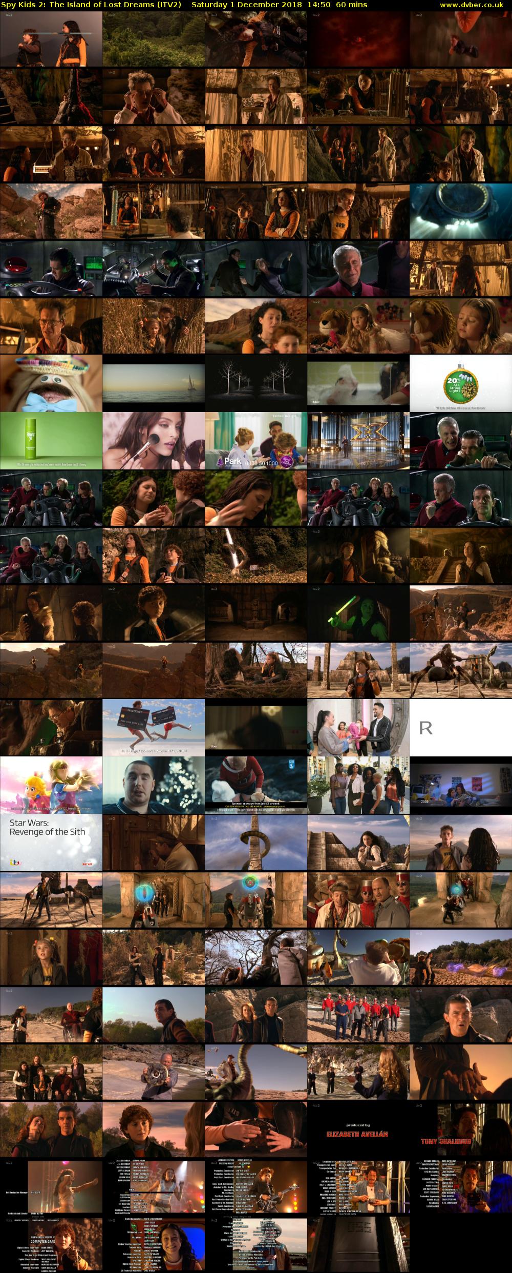 Spy Kids 2: The Island of Lost Dreams (ITV2) Saturday 1 December 2018 14:50 - 15:50