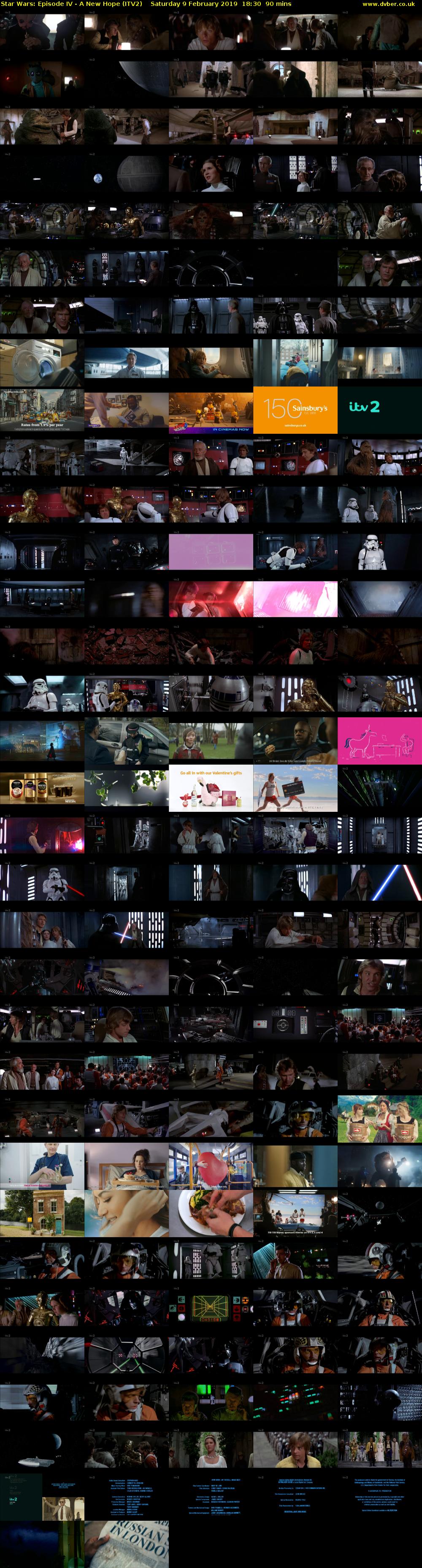Star Wars: Episode IV - A New Hope (ITV2) Saturday 9 February 2019 18:30 - 20:00