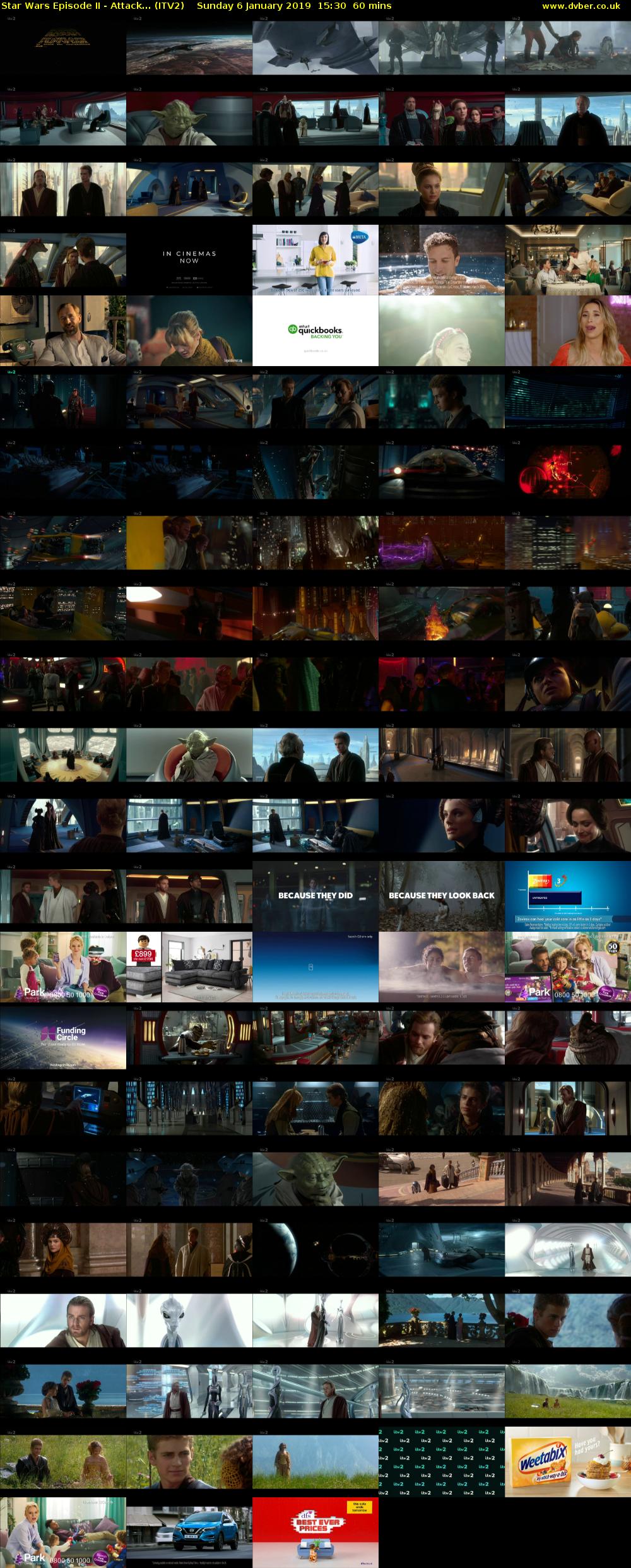 Star Wars Episode II - Attack... (ITV2) Sunday 6 January 2019 15:30 - 16:30