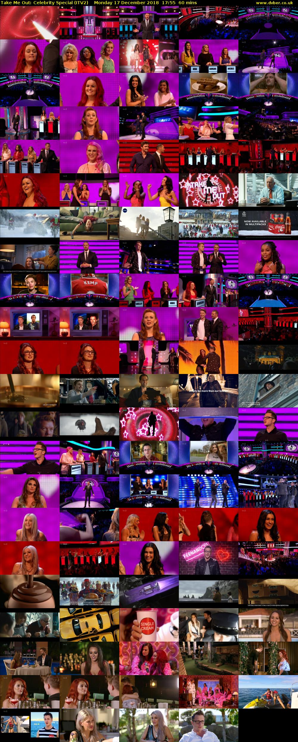 Take Me Out: Celebrity Special (ITV2) Monday 17 December 2018 17:55 - 18:55