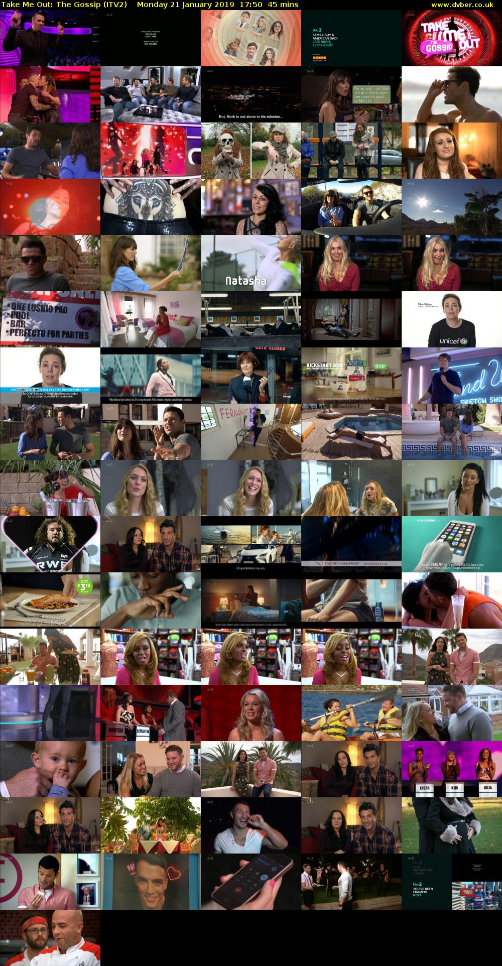 Take Me Out: The Gossip (ITV2) Monday 21 January 2019 17:50 - 18:35