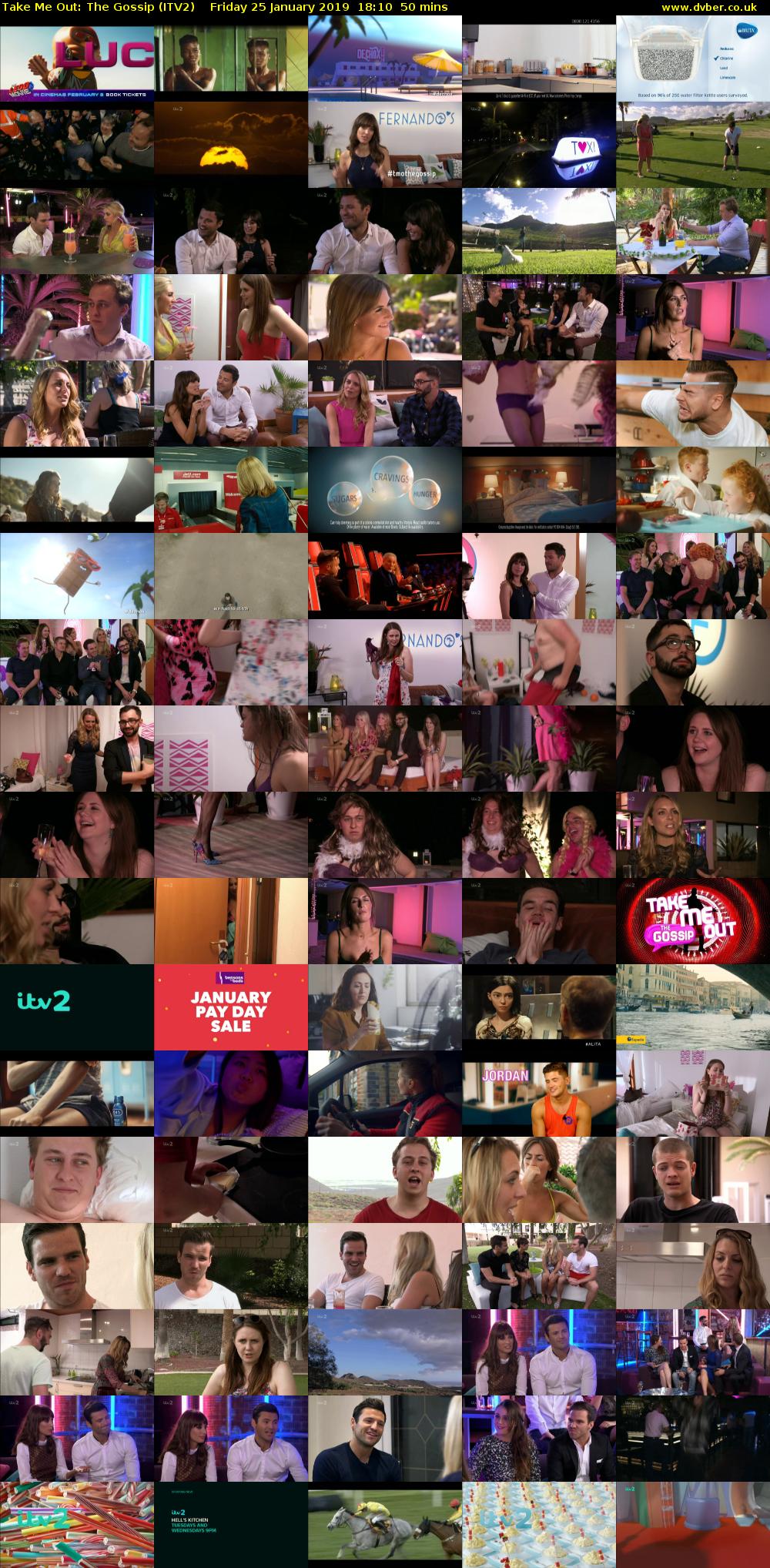 Take Me Out: The Gossip (ITV2) Friday 25 January 2019 18:10 - 19:00