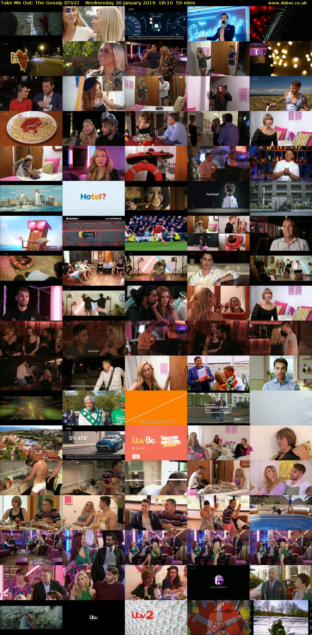 Take Me Out: The Gossip (ITV2) Wednesday 30 January 2019 18:10 - 19:00