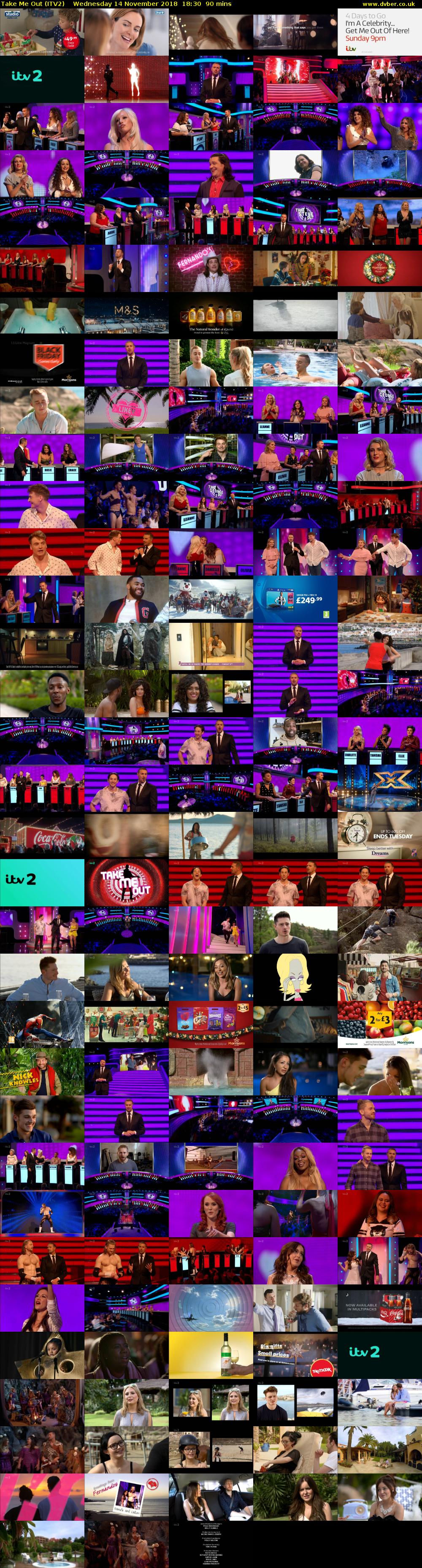 Take Me Out (ITV2) Wednesday 14 November 2018 18:30 - 20:00