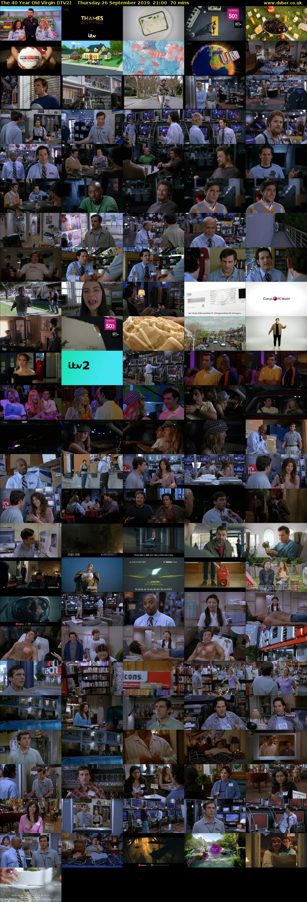 The 40 Year Old Virgin (ITV2) Thursday 26 September 2019 21:00 - 22:10