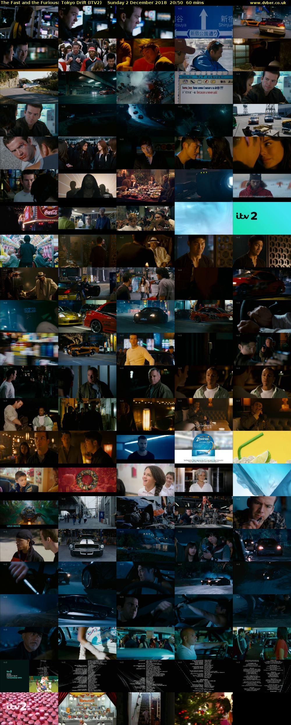 The Fast and the Furious: Tokyo Drift (ITV2) Sunday 2 December 2018 20:50 - 21:50