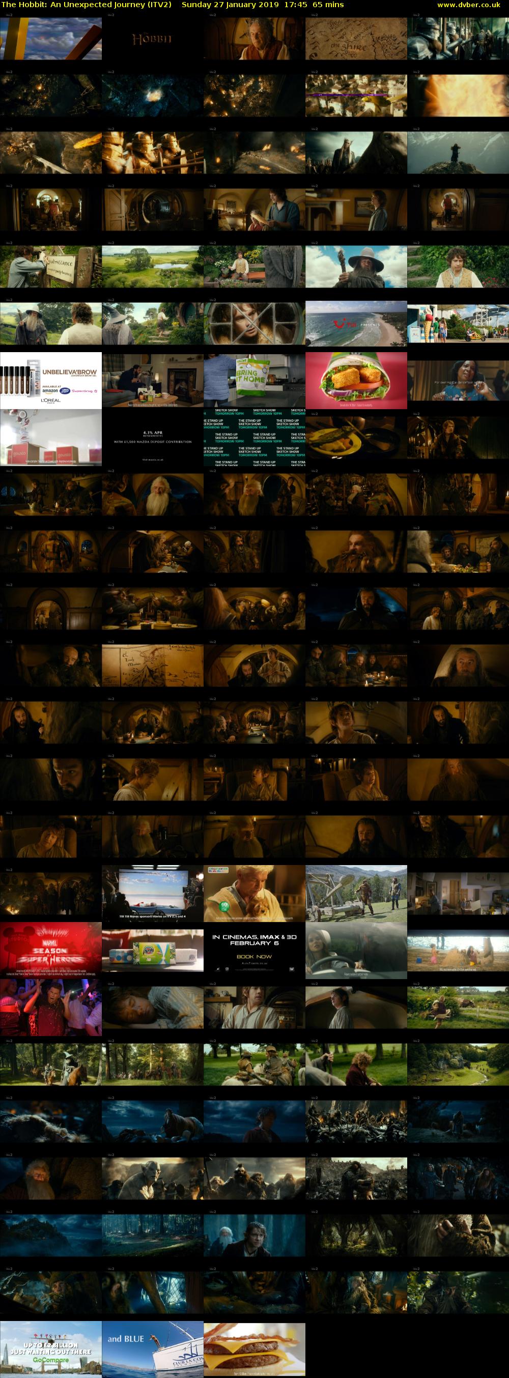 The Hobbit: An Unexpected Journey (ITV2) Sunday 27 January 2019 17:45 - 18:50