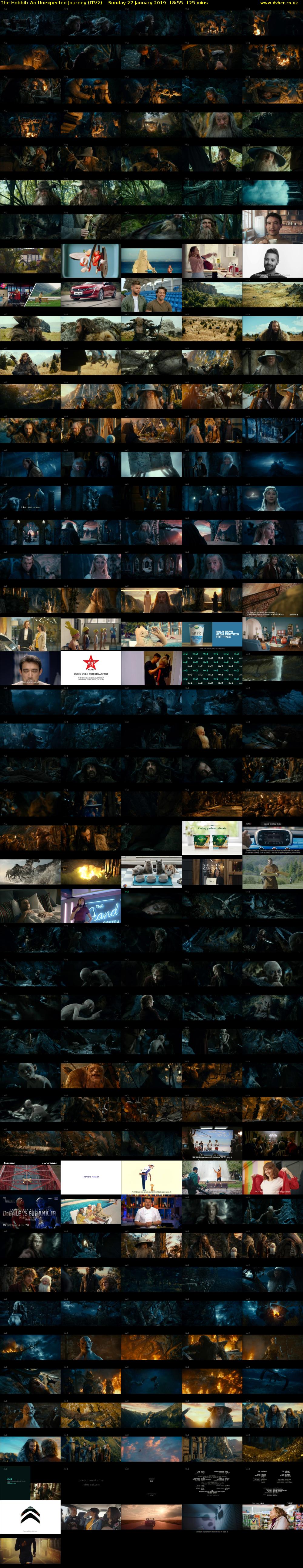 The Hobbit: An Unexpected Journey (ITV2) Sunday 27 January 2019 18:55 - 21:00