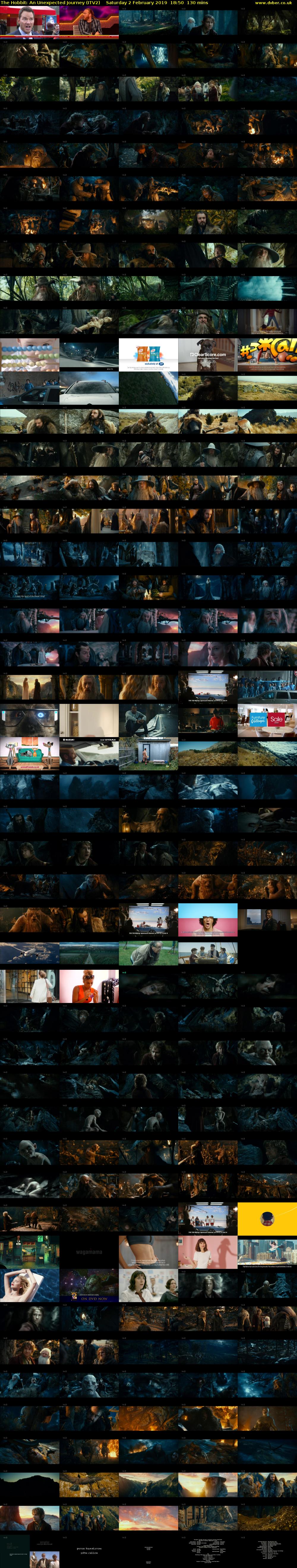 The Hobbit: An Unexpected Journey (ITV2) Saturday 2 February 2019 18:50 - 21:00