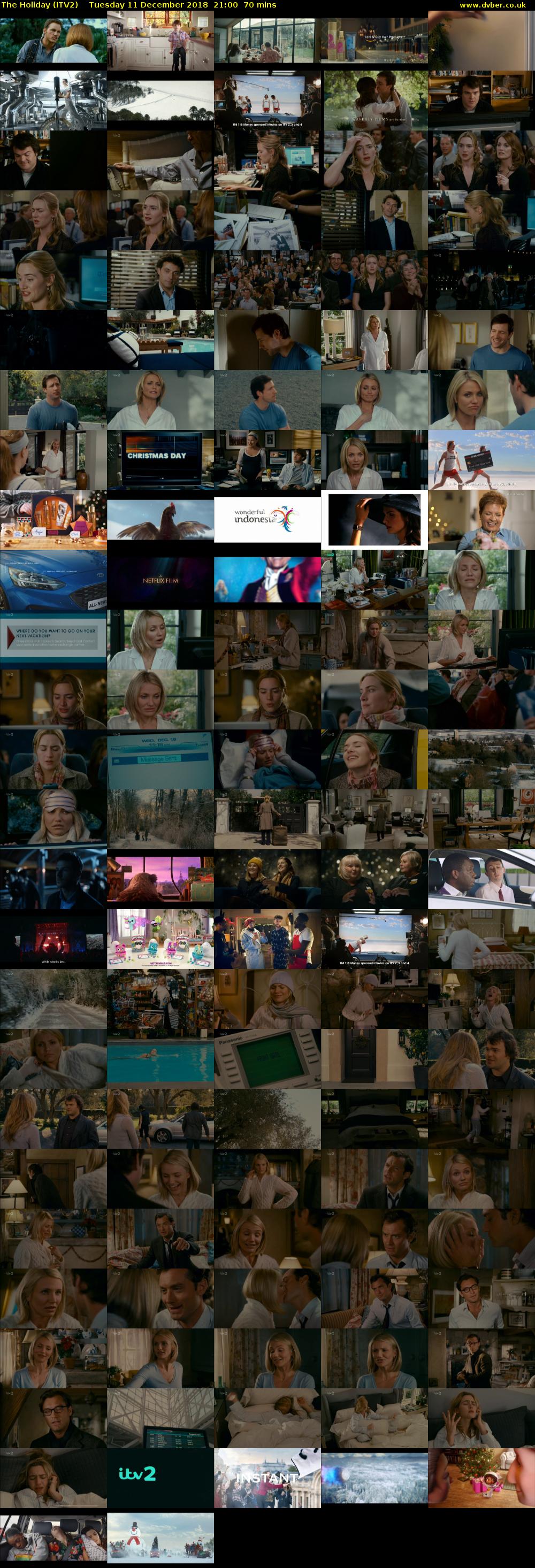 The Holiday (ITV2) Tuesday 11 December 2018 21:00 - 22:10