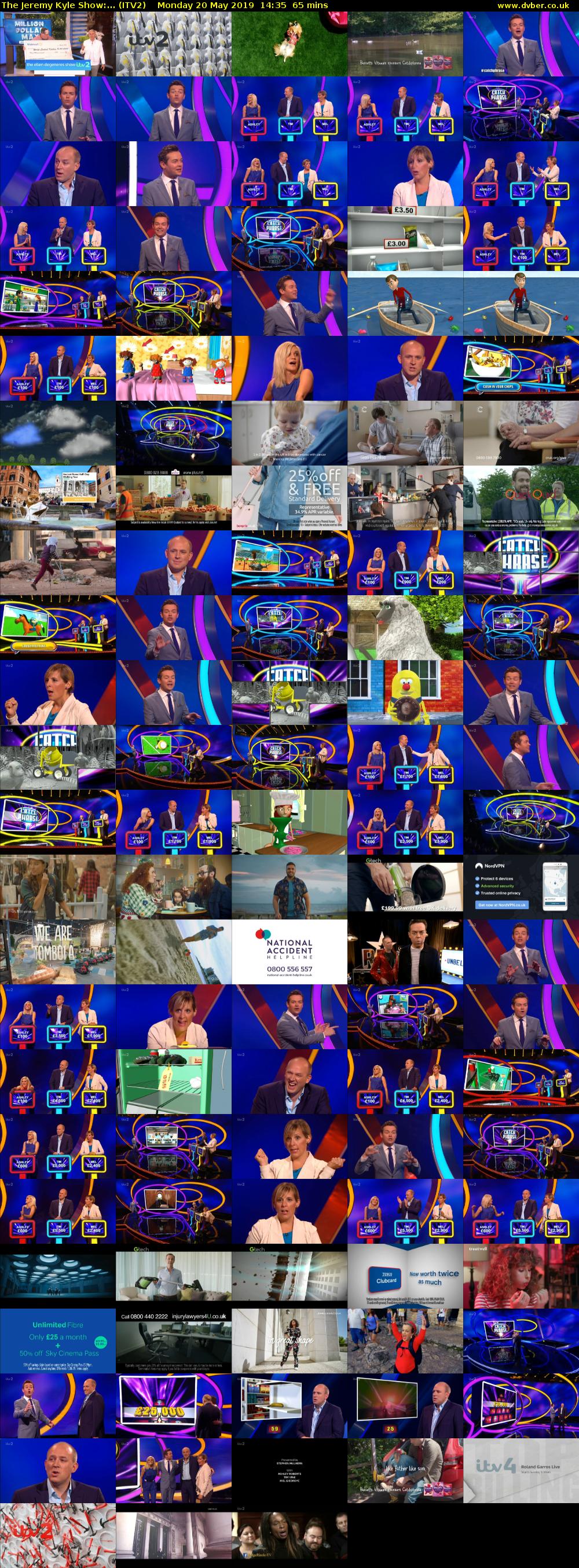 The Jeremy Kyle Show:... (ITV2) Monday 20 May 2019 14:35 - 15:40