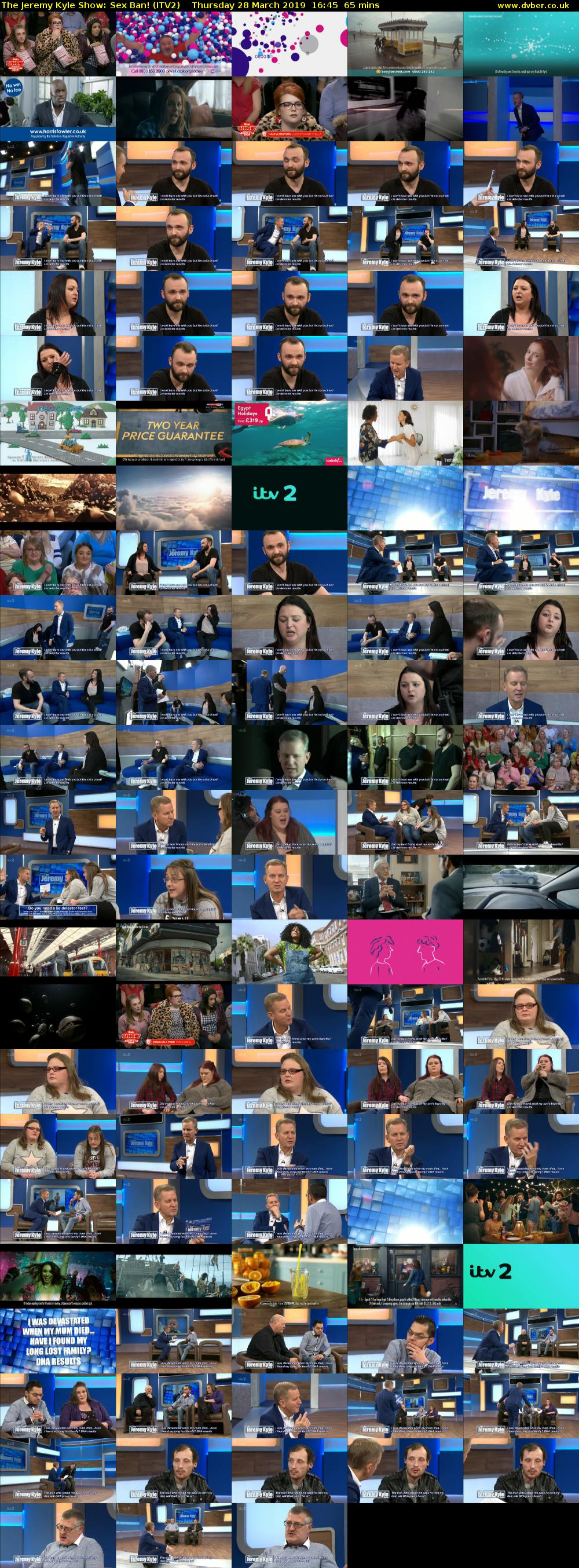 The Jeremy Kyle Show: Sex Ban! (ITV2) Thursday 28 March 2019 16:45 - 17:50