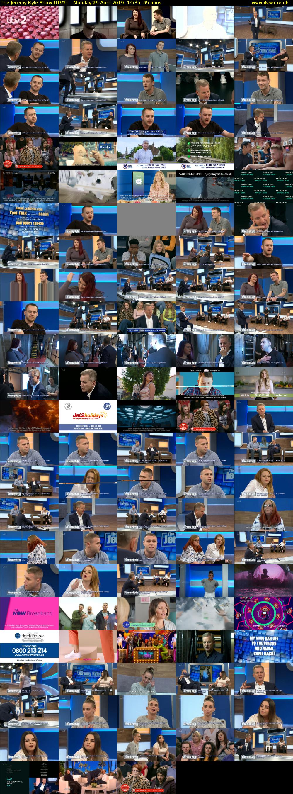 The Jeremy Kyle Show (ITV2) Monday 29 April 2019 14:35 - 15:40
