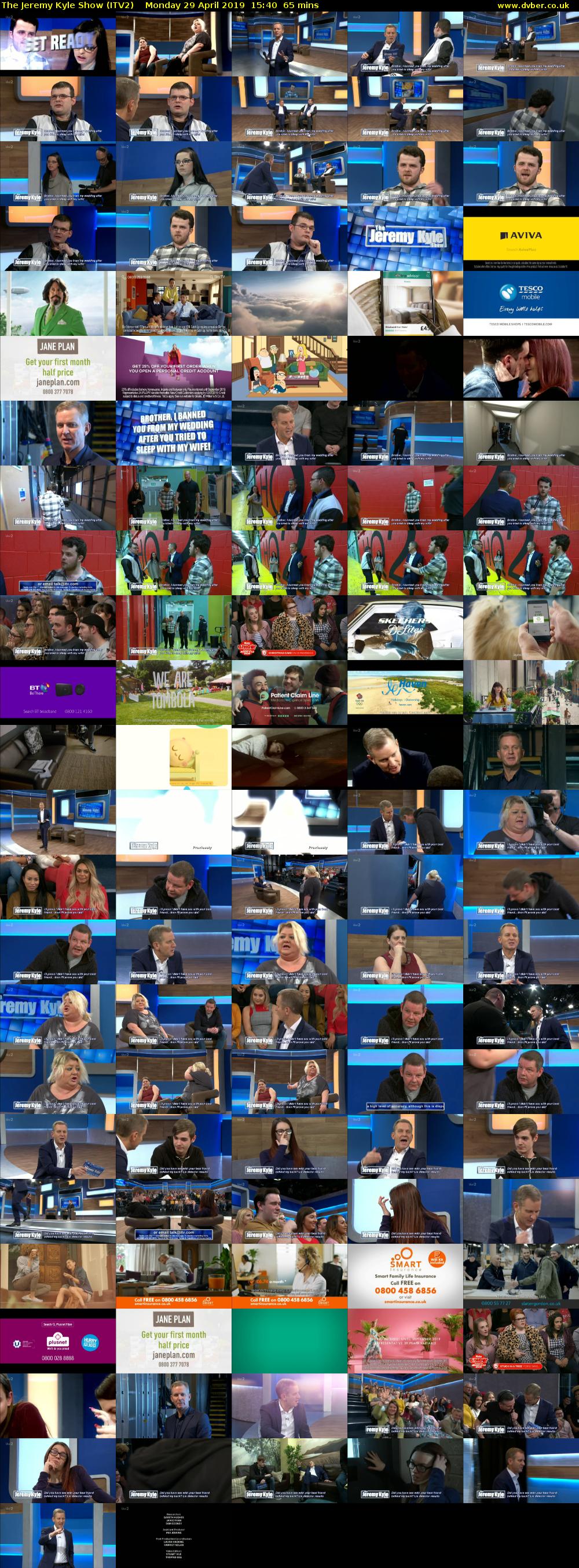 The Jeremy Kyle Show (ITV2) Monday 29 April 2019 15:40 - 16:45