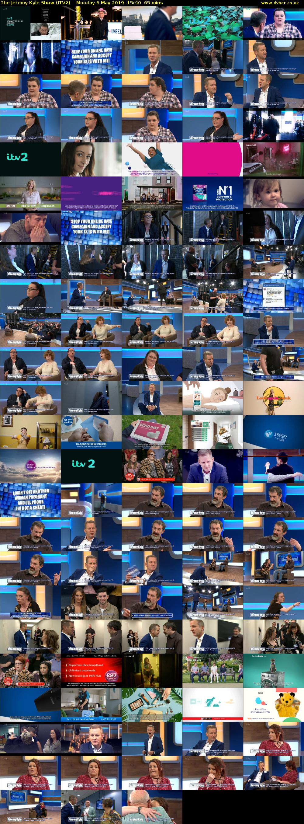 The Jeremy Kyle Show (ITV2) Monday 6 May 2019 15:40 - 16:45