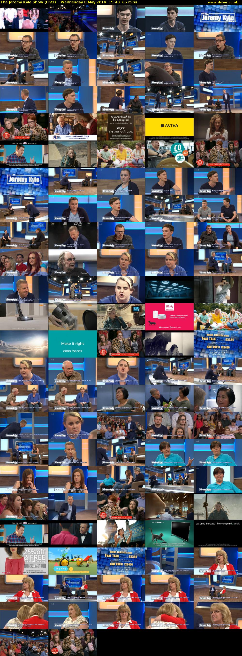 The Jeremy Kyle Show (ITV2) Wednesday 8 May 2019 15:40 - 16:45
