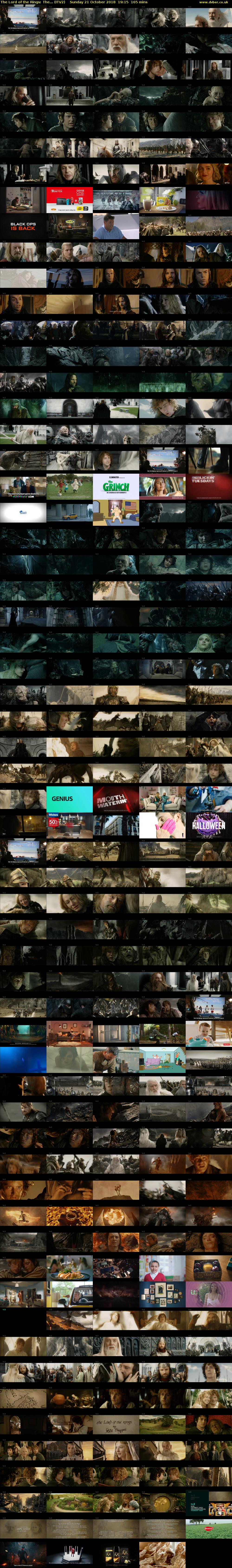 The Lord of the Rings: The... (ITV2) Sunday 21 October 2018 19:15 - 22:00