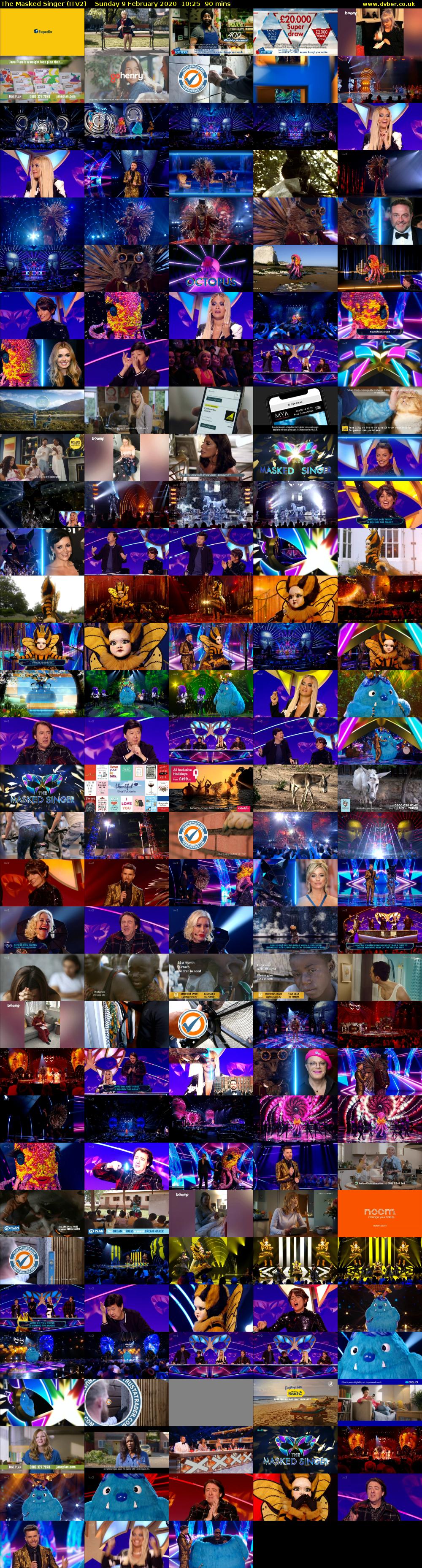 The Masked Singer (ITV2) Sunday 9 February 2020 10:25 - 11:55
