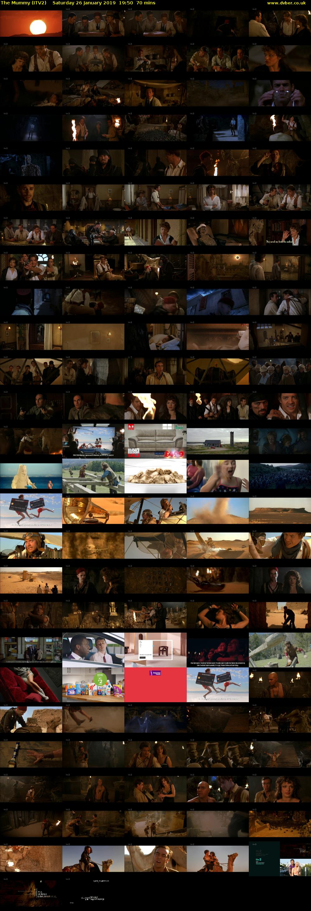 The Mummy (ITV2) Saturday 26 January 2019 19:50 - 21:00