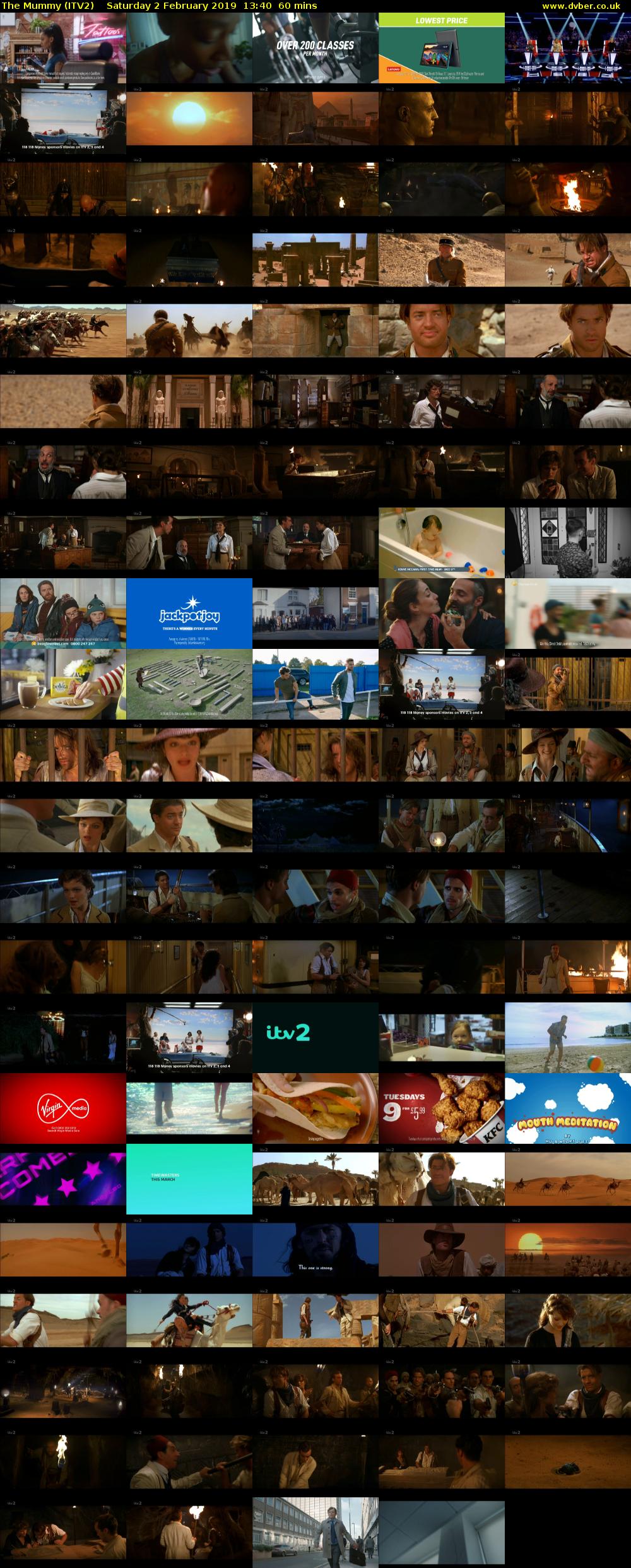 The Mummy (ITV2) Saturday 2 February 2019 13:40 - 14:40