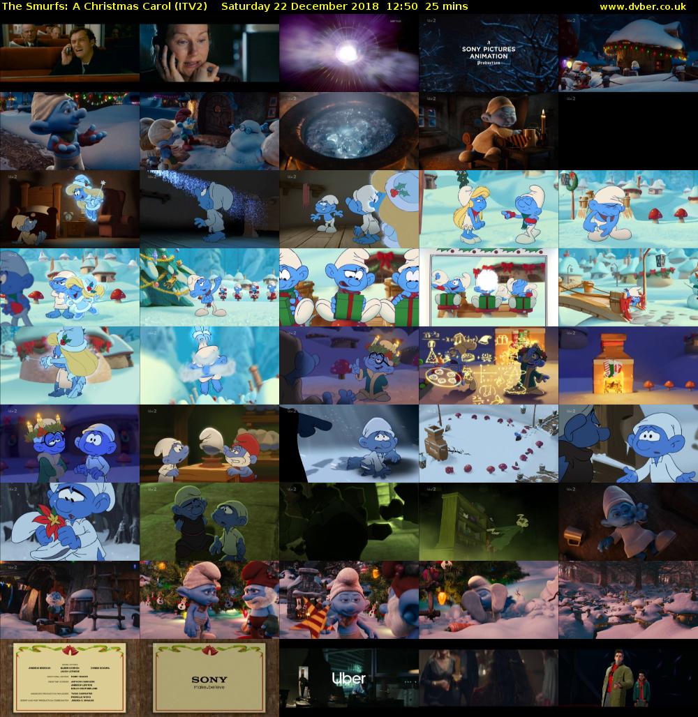 The Smurfs: A Christmas Carol (ITV2) Saturday 22 December 2018 12:50 - 13:15