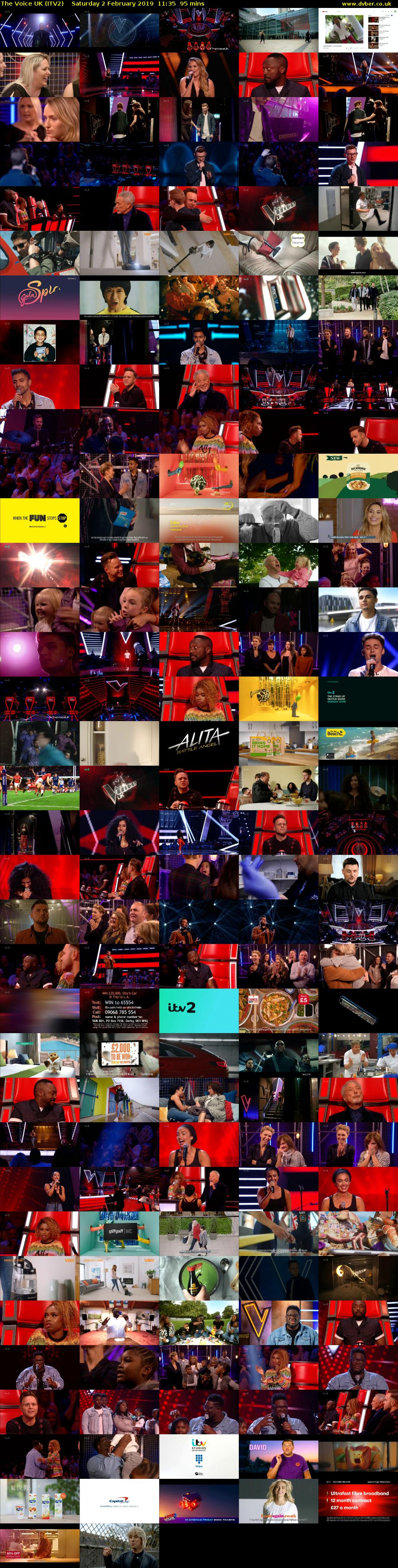 The Voice UK (ITV2) Saturday 2 February 2019 11:35 - 13:10