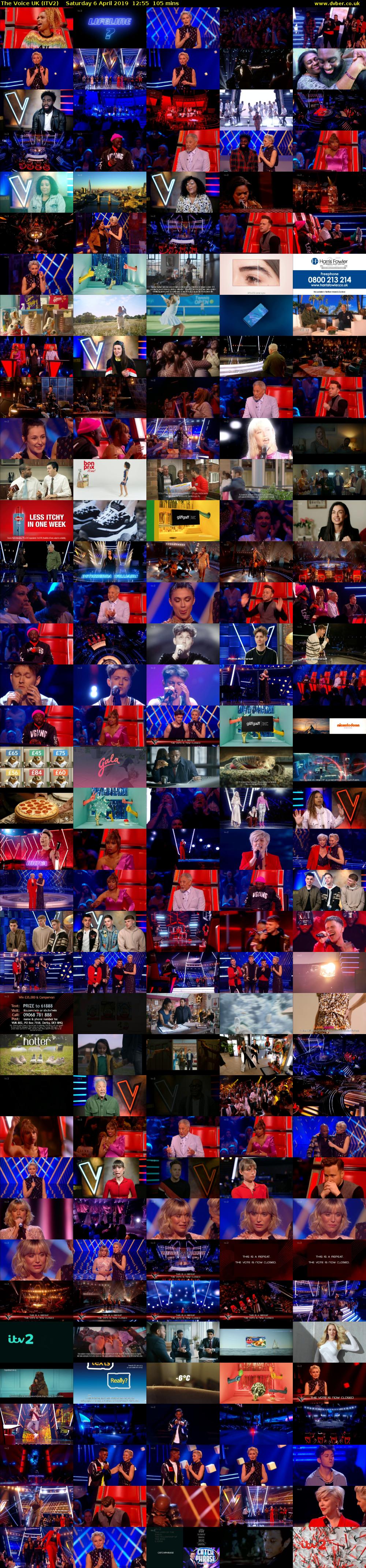 The Voice UK (ITV2) Saturday 6 April 2019 12:55 - 14:40