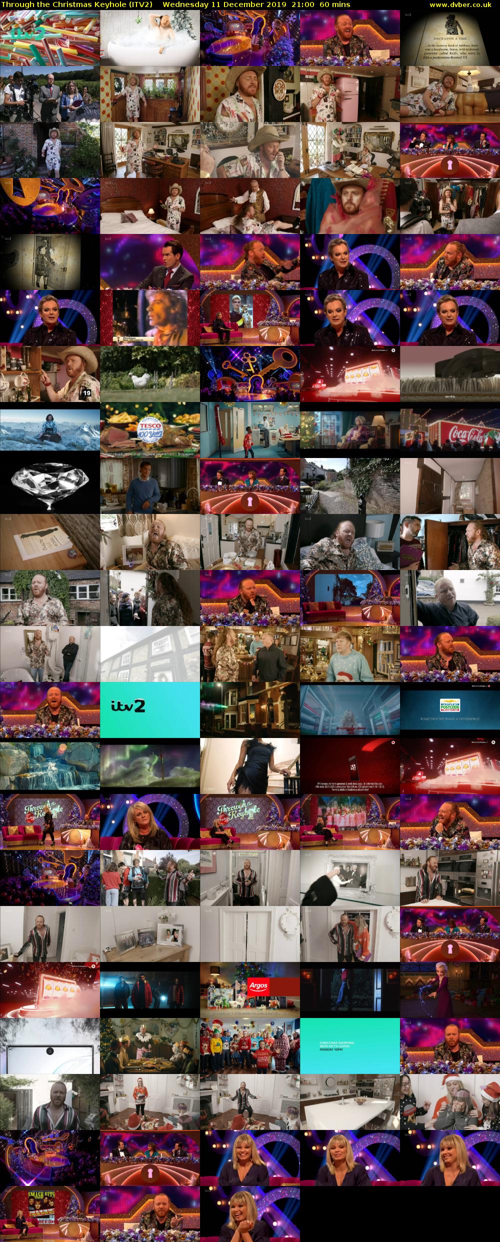 Through the Christmas Keyhole (ITV2) Wednesday 11 December 2019 21:00 - 22:00