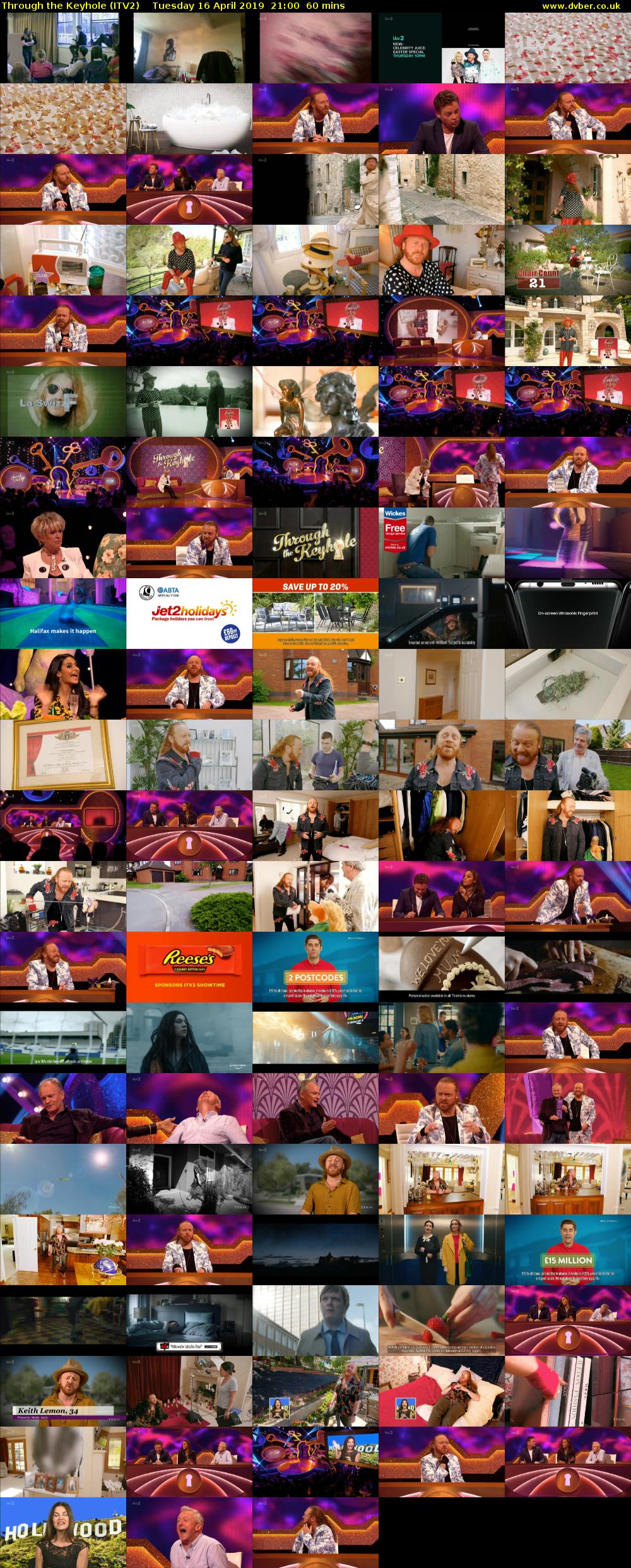 Through the Keyhole (ITV2) Tuesday 16 April 2019 21:00 - 22:00