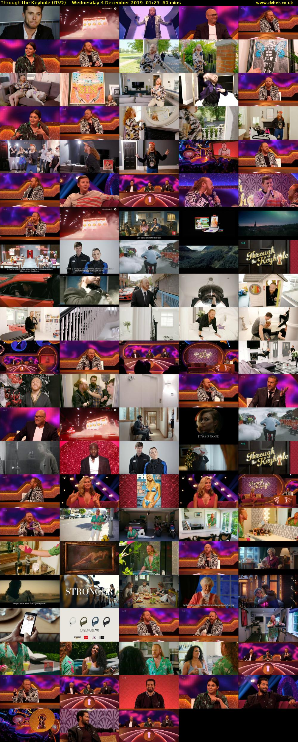 Through the Keyhole (ITV2) Wednesday 4 December 2019 01:25 - 02:25