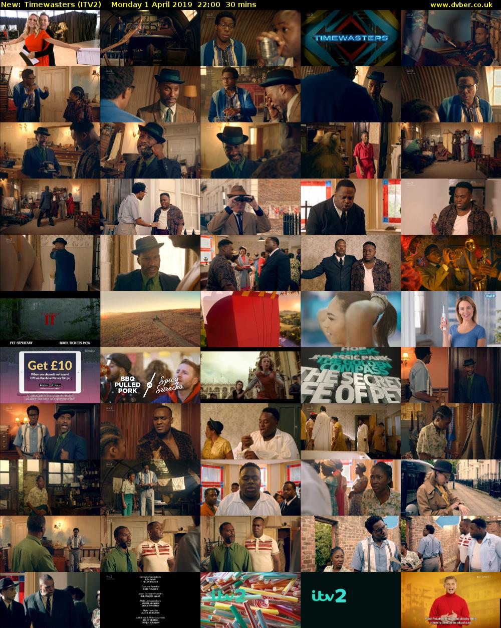 Timewasters (ITV2) Monday 1 April 2019 22:00 - 22:30