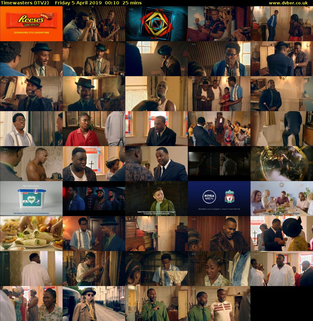 Timewasters (ITV2) Friday 5 April 2019 00:10 - 00:35