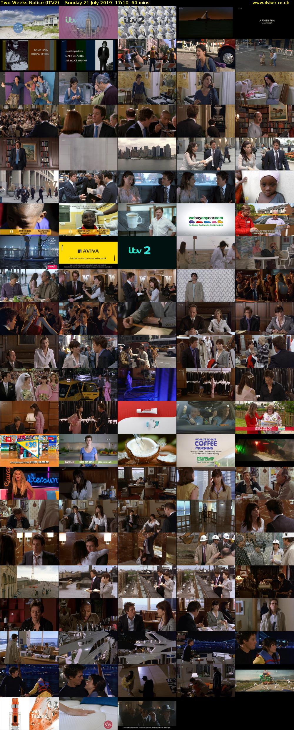 Two Weeks Notice (ITV2) Sunday 21 July 2019 17:10 - 18:10