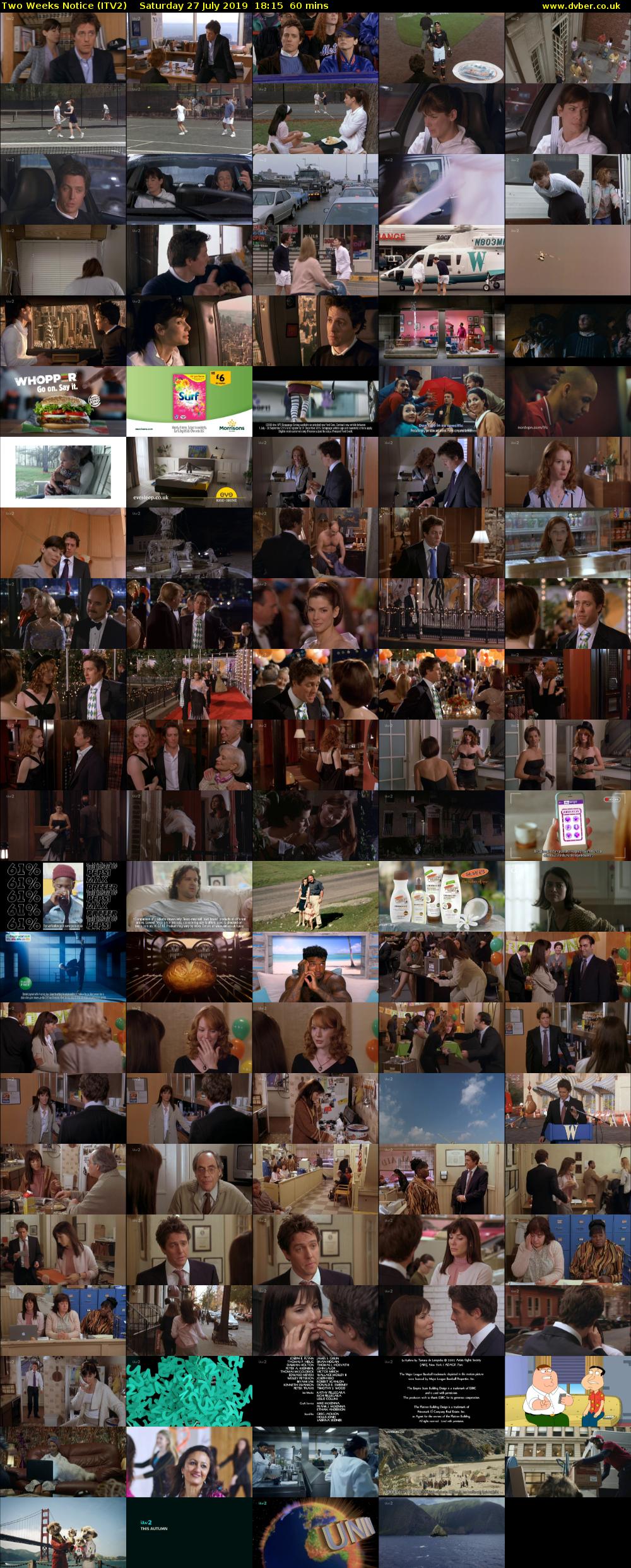 Two Weeks Notice (ITV2) Saturday 27 July 2019 18:15 - 19:15