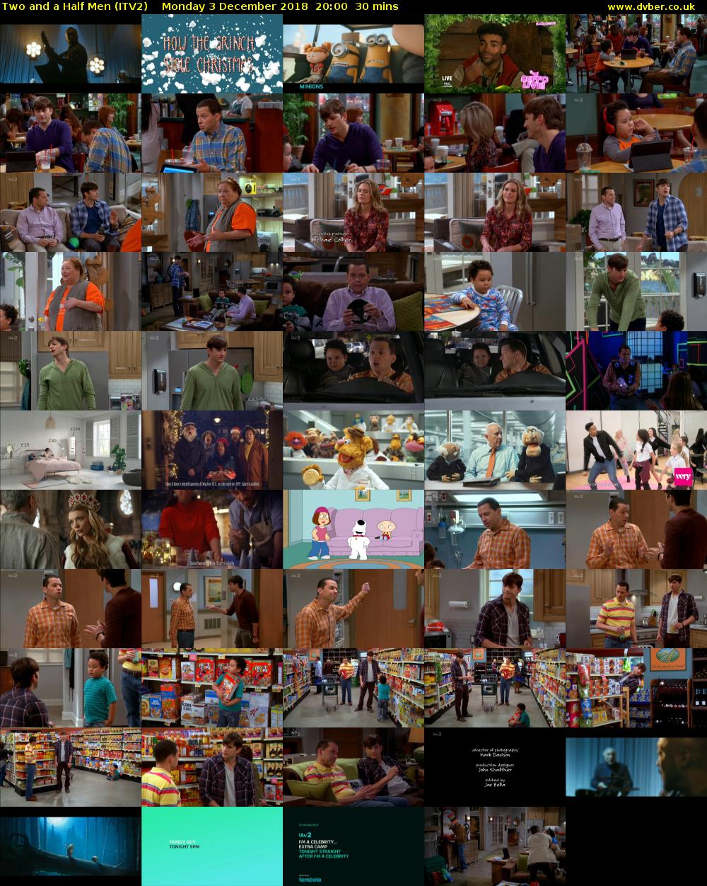 Two and a Half Men (ITV2) Monday 3 December 2018 20:00 - 20:30