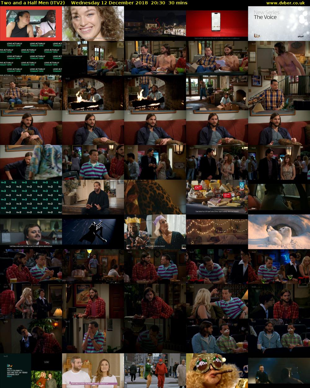 Two and a Half Men (ITV2) Wednesday 12 December 2018 20:30 - 21:00