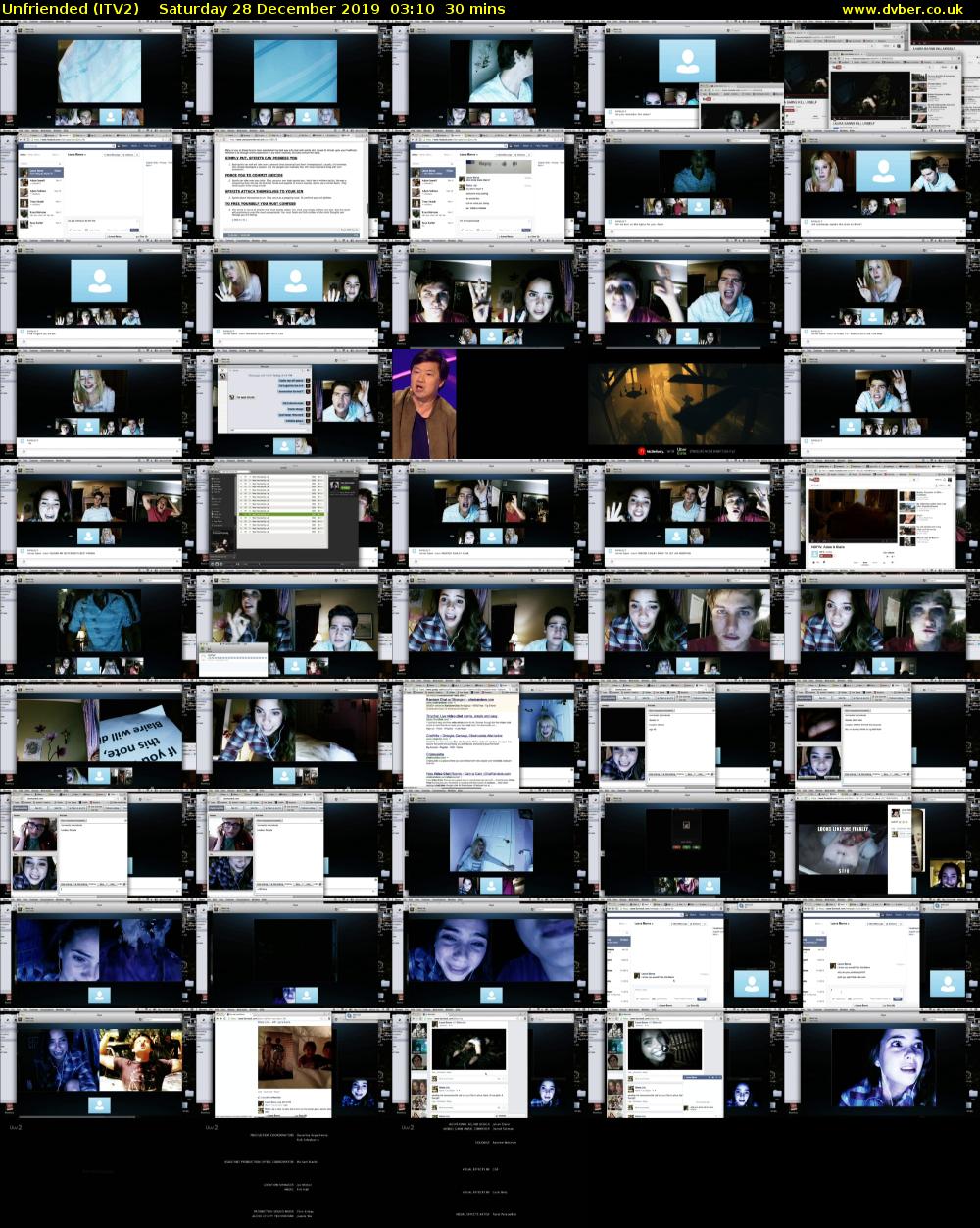 Unfriended (ITV2) Saturday 28 December 2019 03:10 - 03:40
