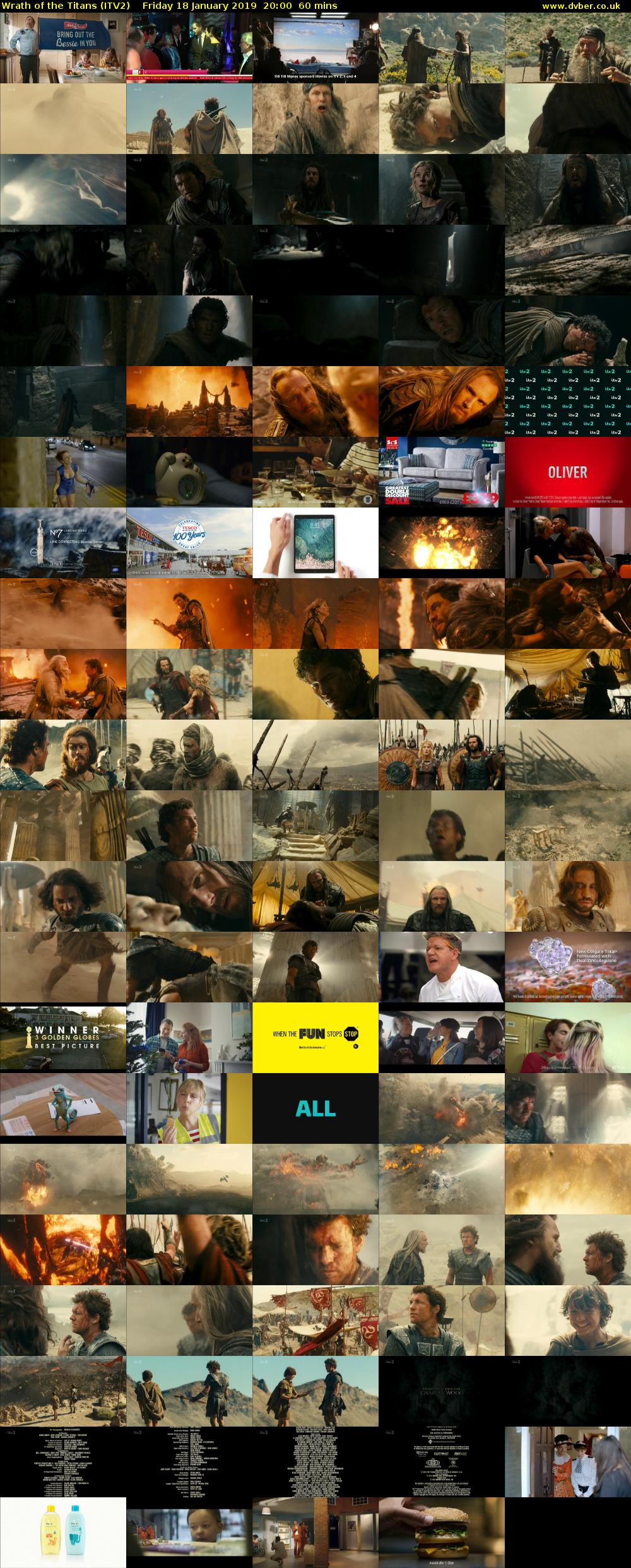 Wrath of the Titans (ITV2) Friday 18 January 2019 20:00 - 21:00